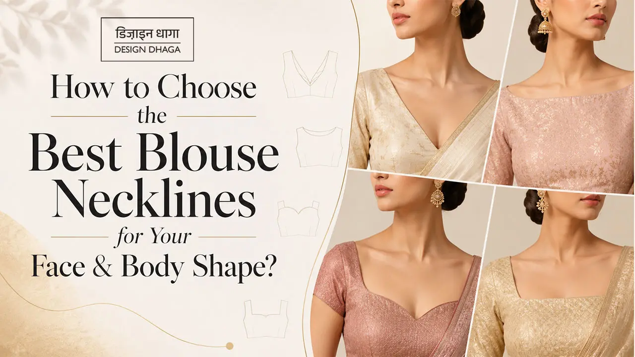 How to Choose the Best Blouse Necklines for Your Face & Body Shape?