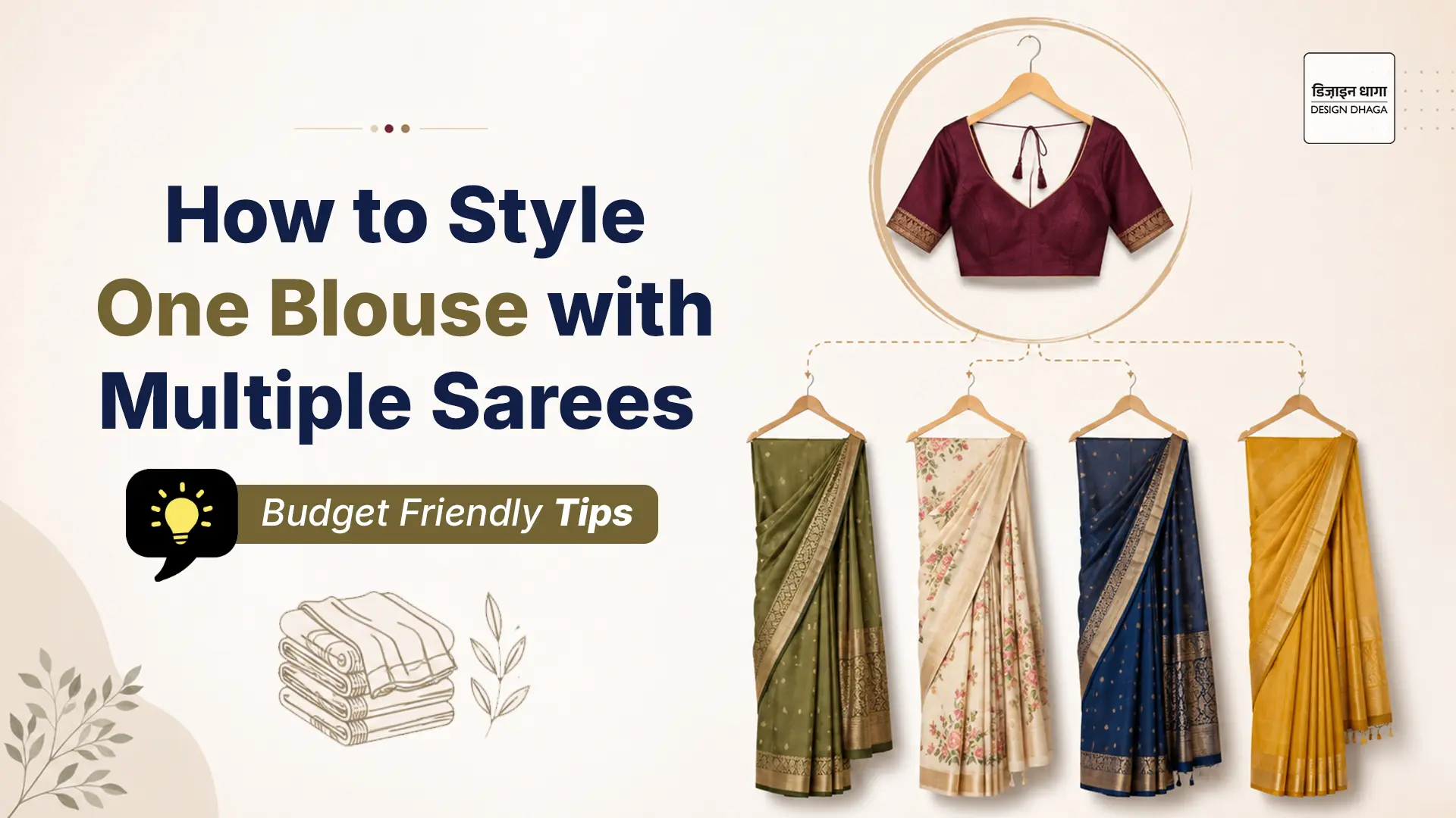 how to style one blouse with multiple saree, budget friendly tips for saree