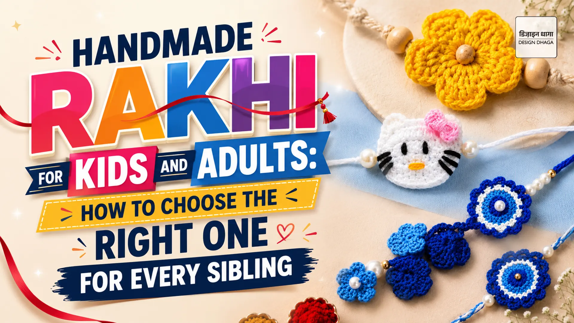 How to Choose the Right Rakhi for Every Sibling : Handmade Rakhi for Kids and Adults