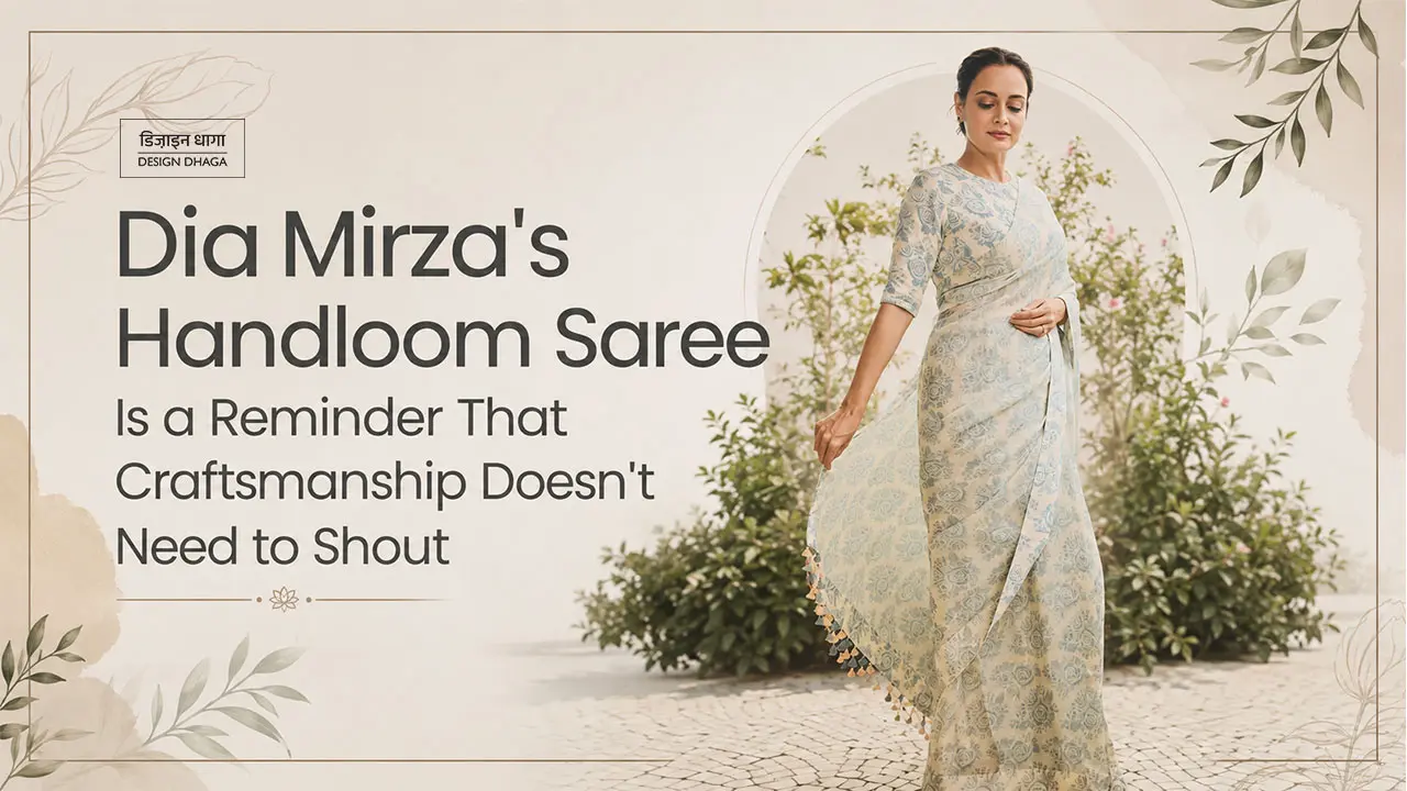 Dia Mirza's Handloom Saree Is a Reminder That Craftsmanship Doesn't Need to Shout
