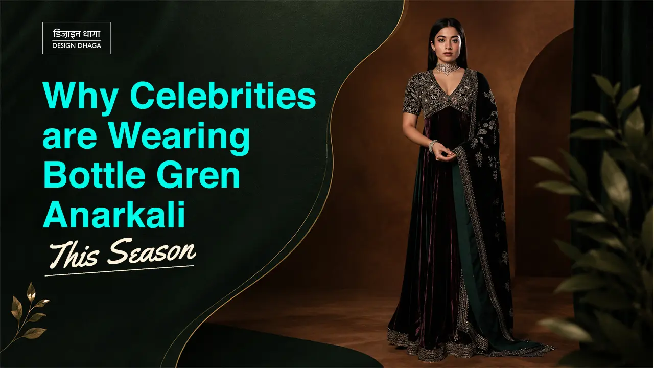 celebrities in bottle green anarkali suit