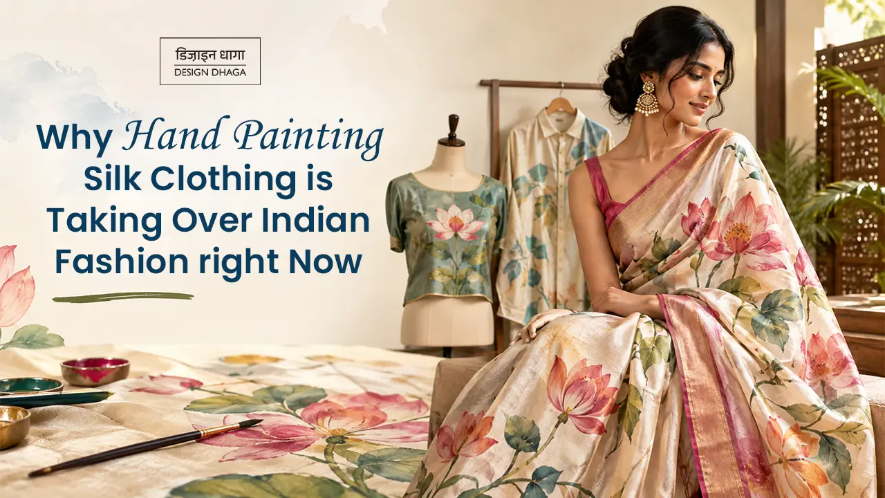 Why Hand Painted Silk Clothing Is Taking Over Indian Fashion Right Now